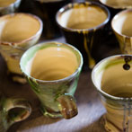 Patia Davis making a screw-top jar at Wobage Farm 2016